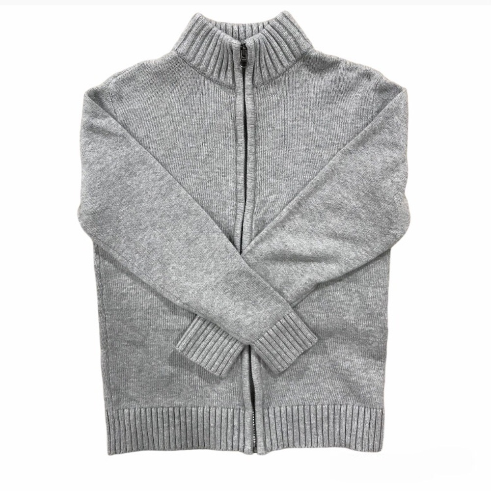 Boys Children’s Place Knit Zip Up Gray Jacket Sweater Large 10 / 12